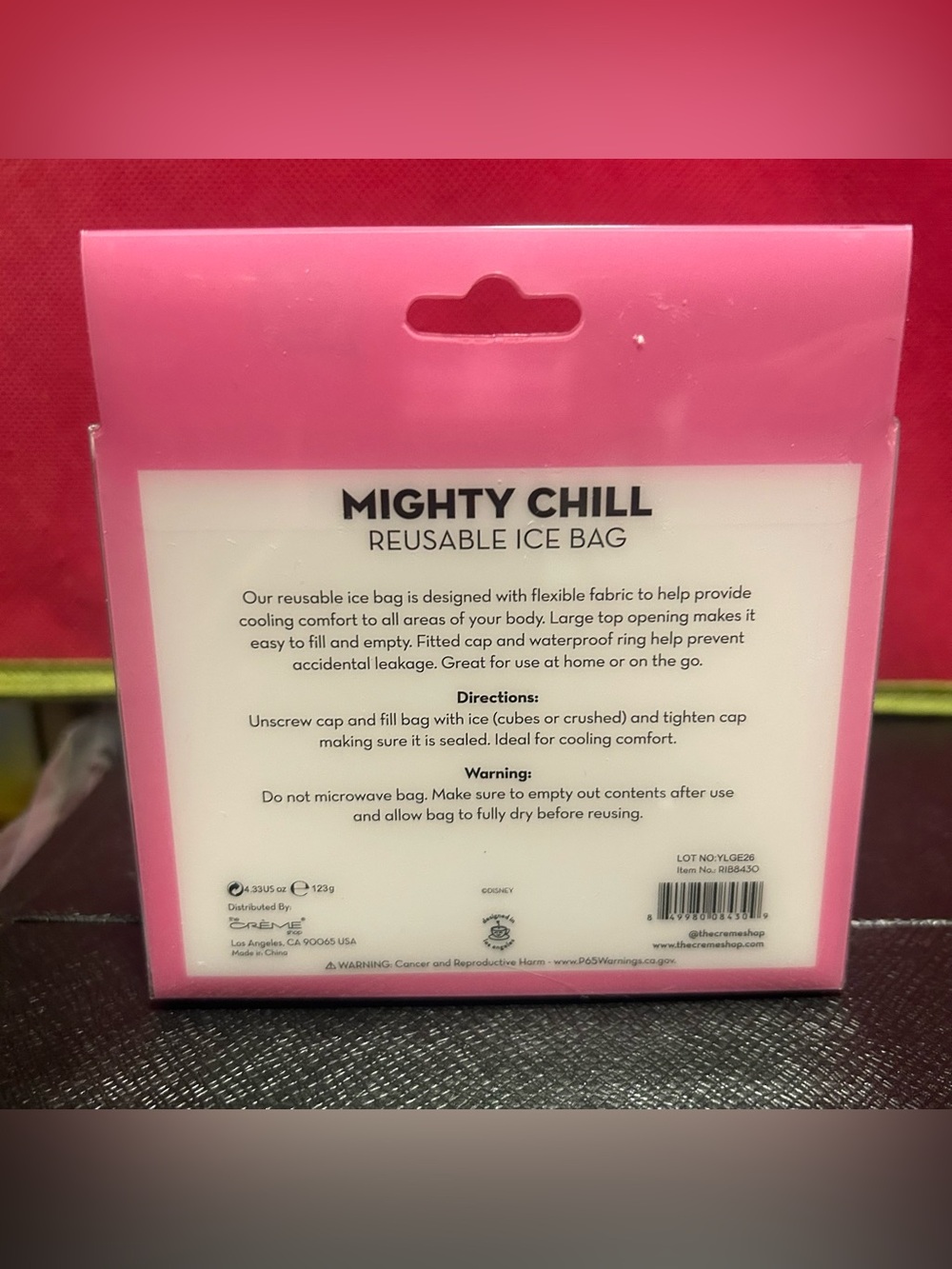 Disney Minnie Mouse Mighty Chill Reusable Ice Pack Cooling Comfort - Picture 8 of 8